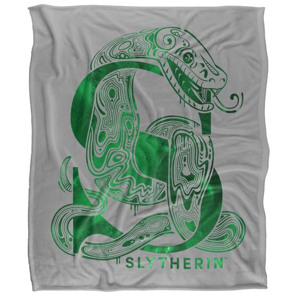 Harry Potter Slytherin Abstract Blanket