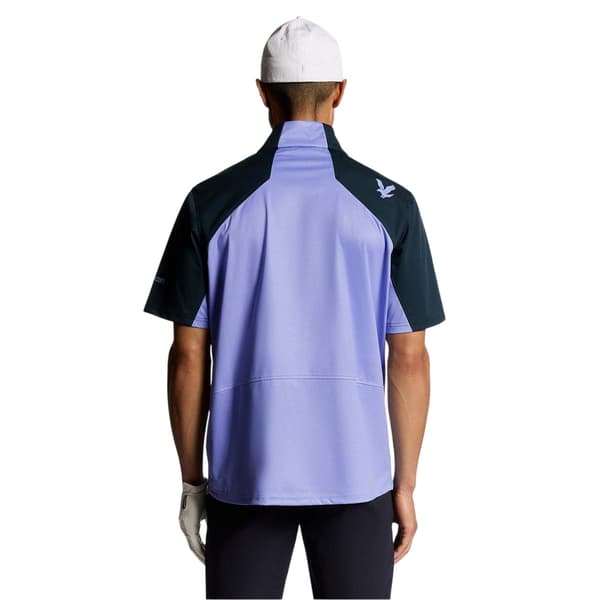 Lyle & Scott Mens Colour Block Half Zip Top