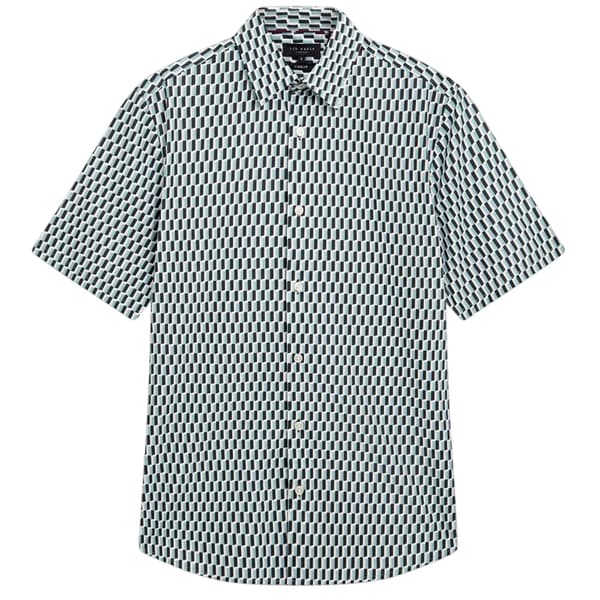 Ted Baker Mens Geometric Regular Shirt