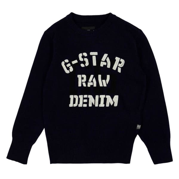 G-Star Pojkar Stor Logotyp Stickad Tröja