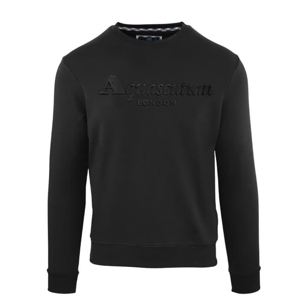Aquascutum Herrtröja i bomull med broderad logotyp