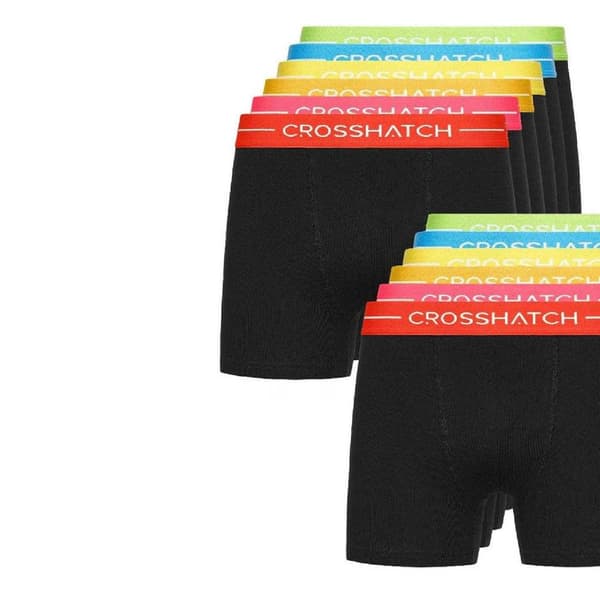 Crosshatch Herr Astral Logo Boxertrosor (12-pack)