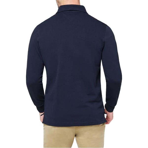 Tommy Hilfiger Herr Logotyp Långärmad Pikétröja