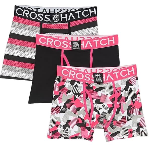 Crosshatch Herr Crystaline Boxershorts (3-pack)