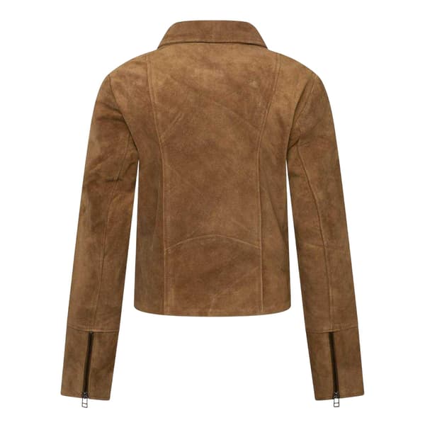 Elle Dam/Dam Suede Bikerjacka