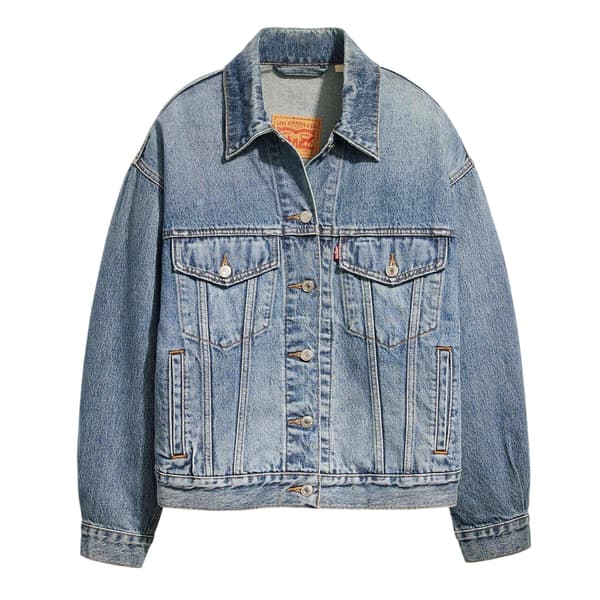 Levis Dam/Kvinnor Bröstficka Jeansjacka