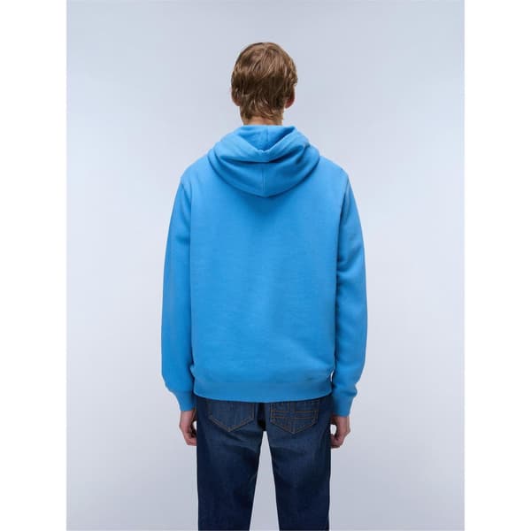 Napapijri Herr Box Logo Bomull Lös Passform Hoodie