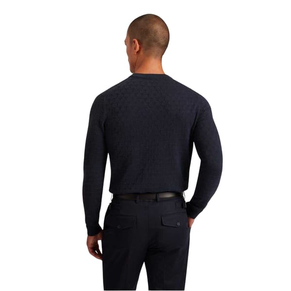 Ted Baker Herrtröja med rund hals och stickade detaljer