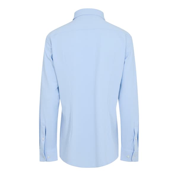 Boss Mens Plain Collared Regular Long-Sleeved Shirt