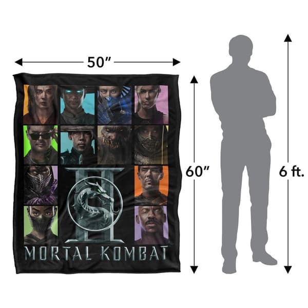 Mortal Kombat Character Square Blanket