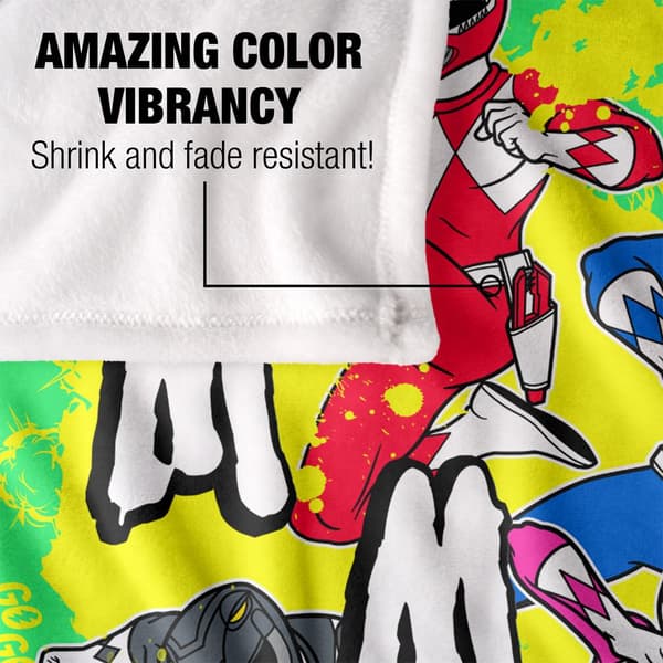 Power Rangers Group Shot Blanket