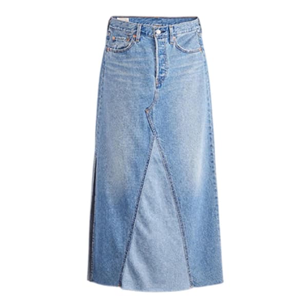 Levis Womens/Ladies Iconic Split Denim Regular Maxi Skirt