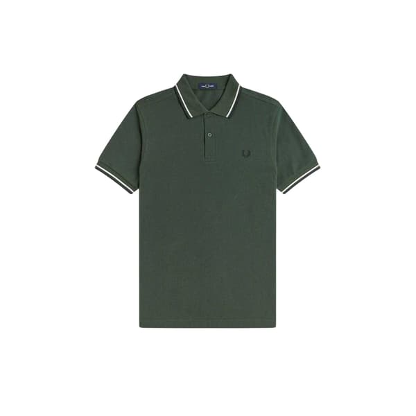 Fred Perry Pikétröja med dubbla ränder för män
