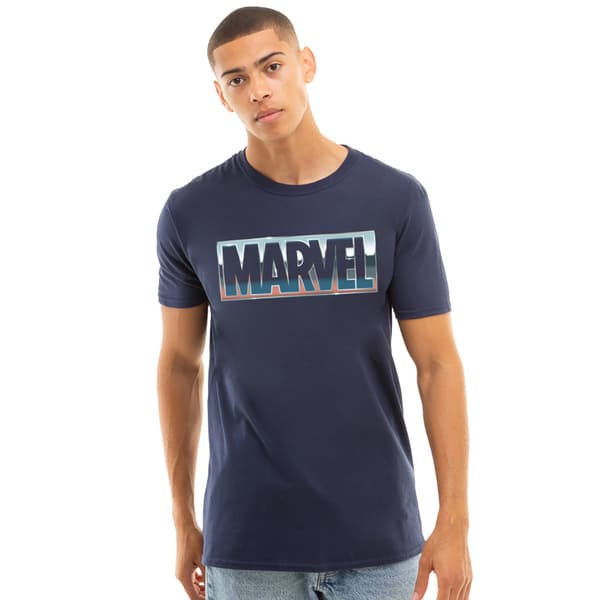 Marvel miesten sininen teräs T-paita