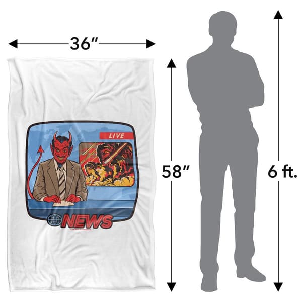 Steven Rhodes Breaking News Soft Touch Blanket