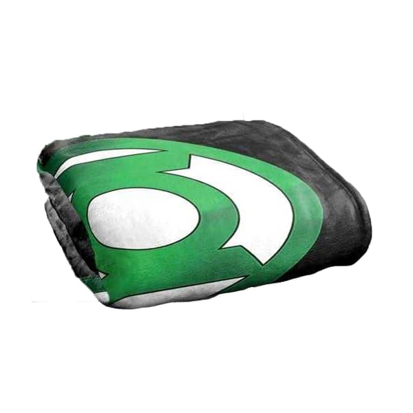Green Lantern Chrome Logo Soft Touch Blanket