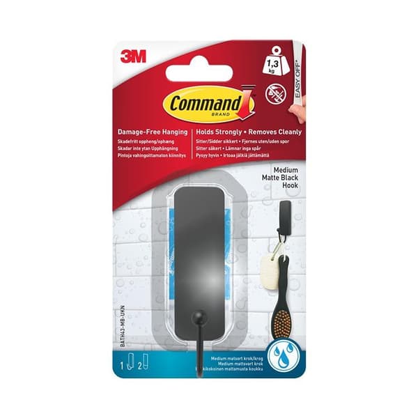 BATH43 Command Badrum Mellanstor Badkrok Matt Svart