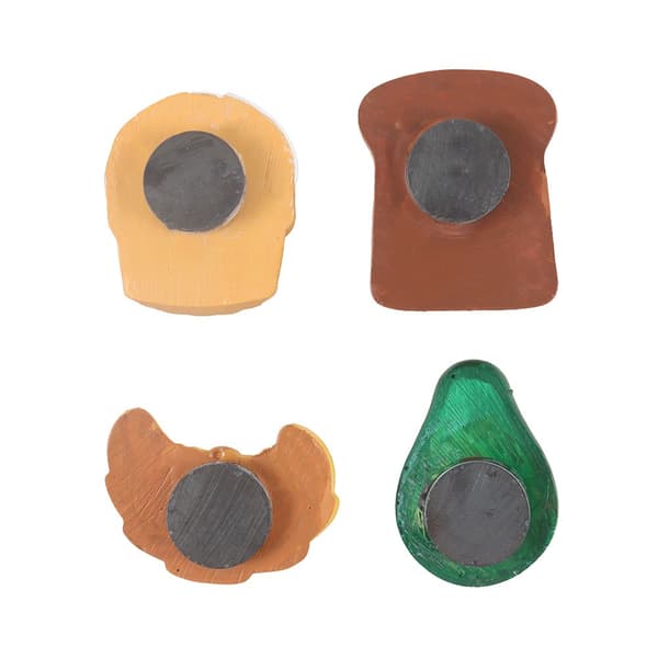 Something Different Brunch Club Kylskåpsmagnetset (4-pack)