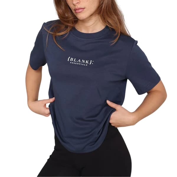 Blank Essentials T-shirt med logotyp för damer