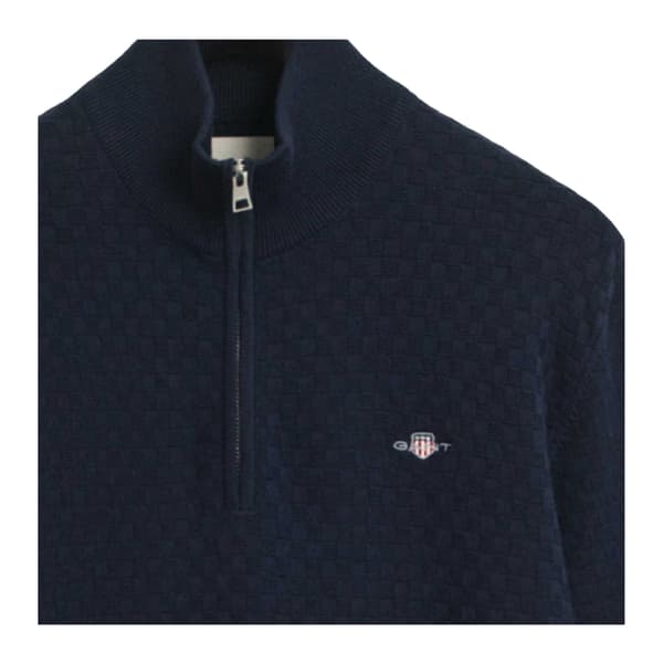 Gant Herr Micro Textured Half Zip Tröja