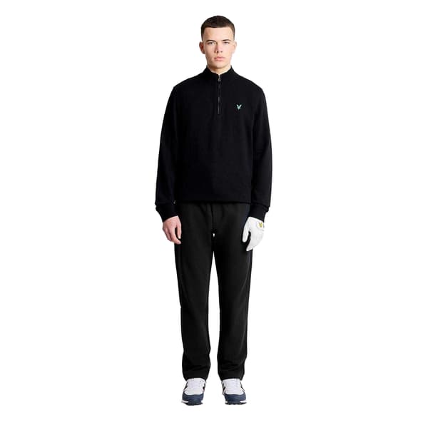 Lyle & Scott Mens Embroidered Logo Half Zip Golf Midlayer