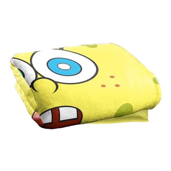 SpongeBob SquarePants Silky Surprise Face Supersoft Blanket