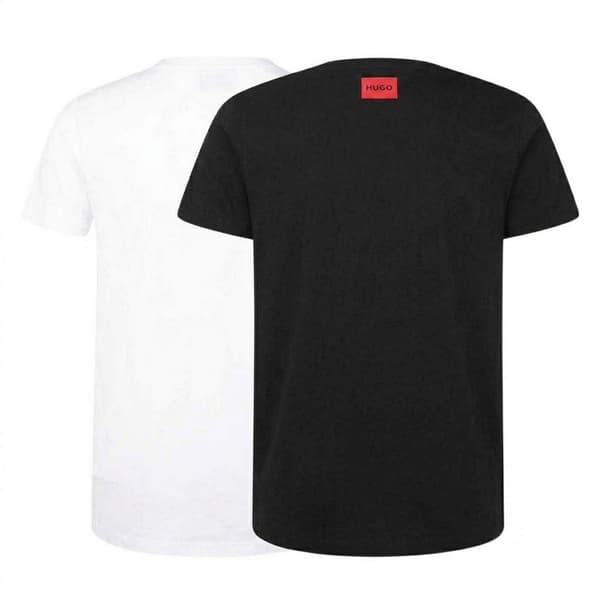 Hugo Boss Herr Logotyp Slim T-shirt (2-pack)
