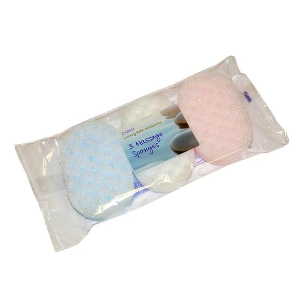 Caress Massage Sponge 3pk