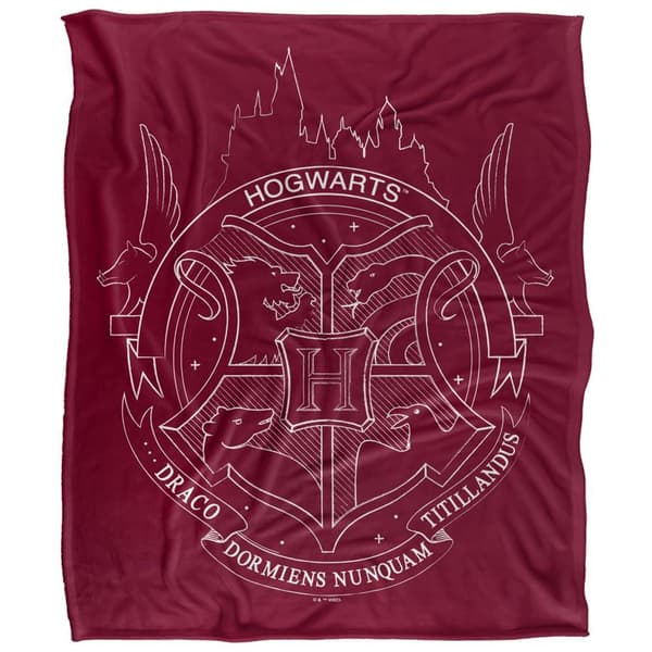 Harry Potter Hogwarts Badge Blanket