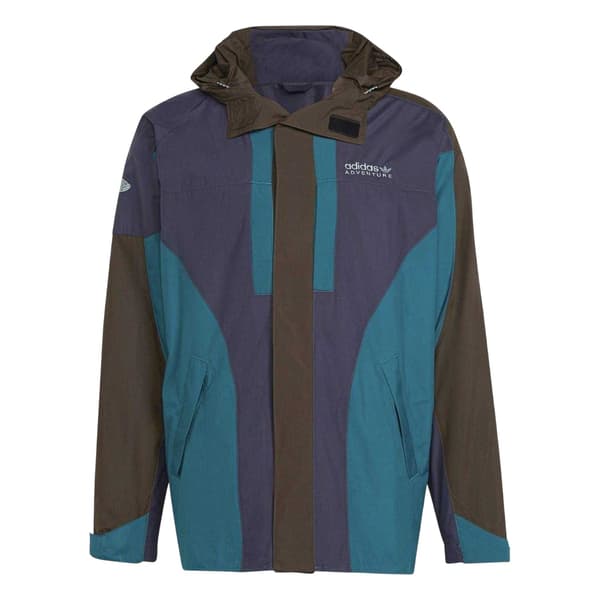 Adidas Herr Färgblock Logotyp Jacka