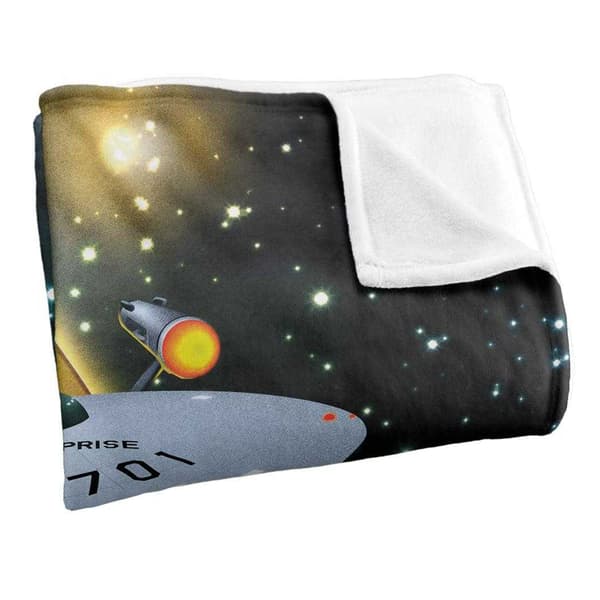 Star Trek Silky Ship 50th Supersoft Blanket