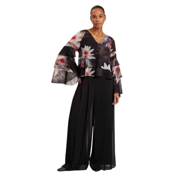 Ted Baker Dam V-ringad lös volangblus