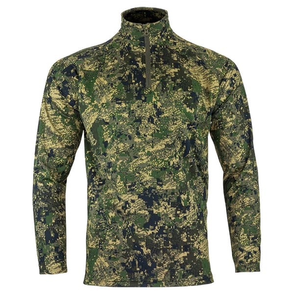 Jack Pyke Mens Digital Camo Quarter Zip Midlayer