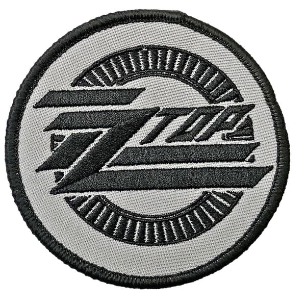 ZZ Top Logo Circle Iron On Patch