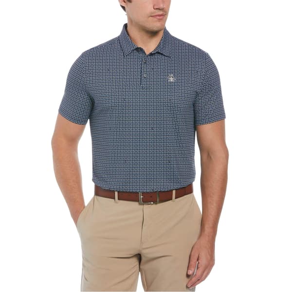 Original Penguin Mens Geometric Golf Polo Shirt