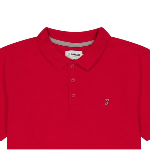 Farah Boys Bugsworth Broderad Kortärmad Pikétröja