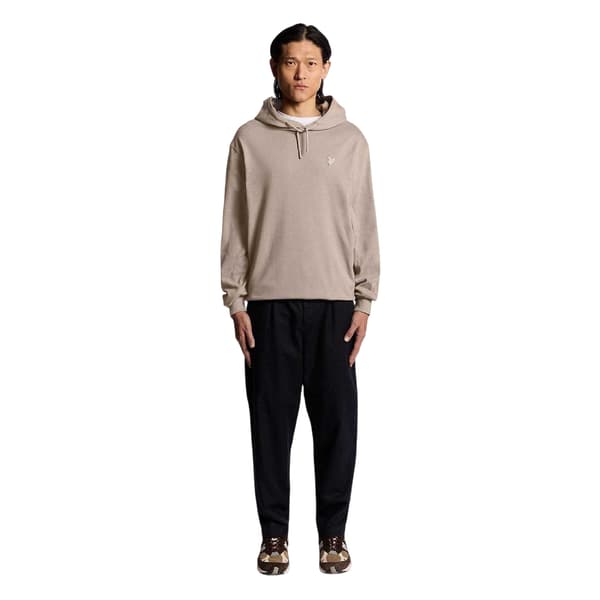 Lyle & Scott Mens Cotton Blend Heavyweight Regular Pullover Hoodie