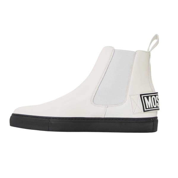 Moschino Mens Flat Ankle Boots