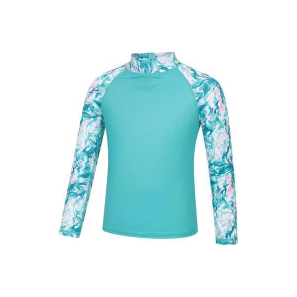 Mountain Warehouse Barn/Barn Marmorerad Långärmad Rash Guard