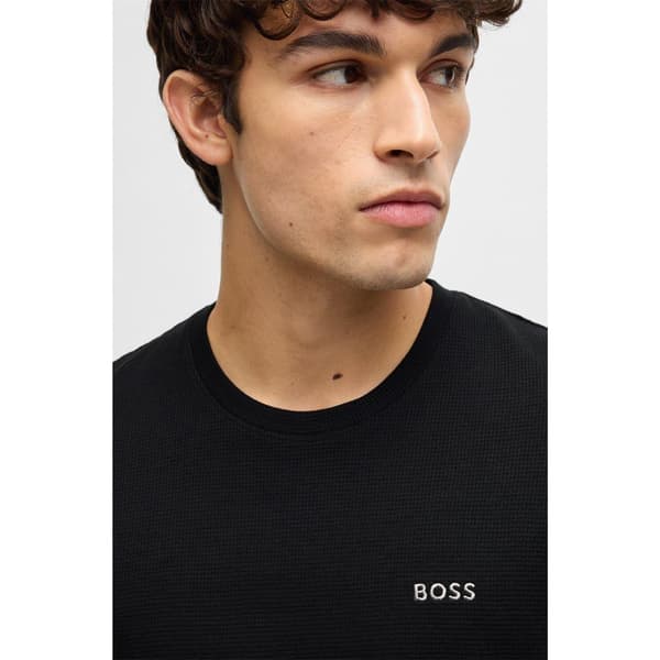 Boss Mens Waffle Knit Structured Pyjama Top