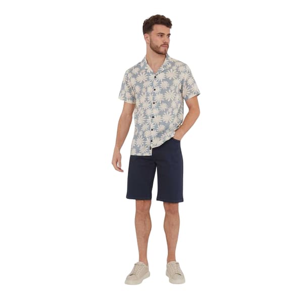 Threadbare Mens Floral Short-Sleeved Shirt