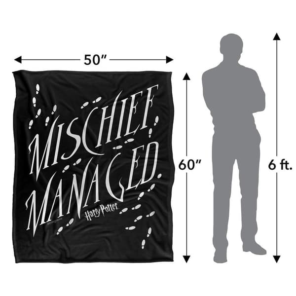 Harry Potter Mischief Managed Text Blanket