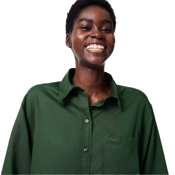 Lacoste Dam Lyocell Oversized Skjorta