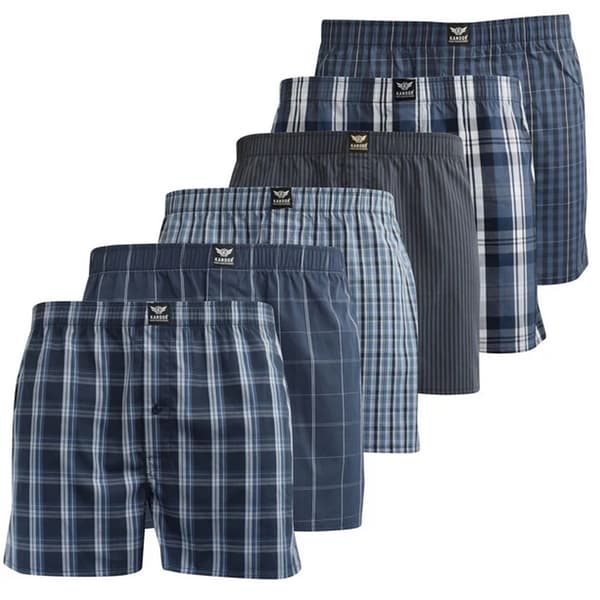 Kandor Herr Hexster Vävd Boxer Shorts (6-pack)