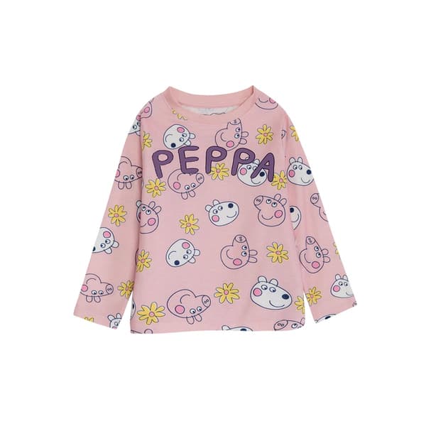 Peppa Pig Pyjamas för flickor med lång ärm (2-pack)