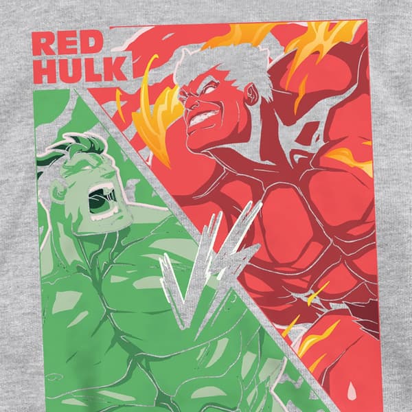 Marvel Childrens/Kids The Hulk Vs Red Hulk Pull Over Hoodie