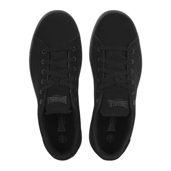 Lonsdale Mens Leyton Leather Flat Trainers