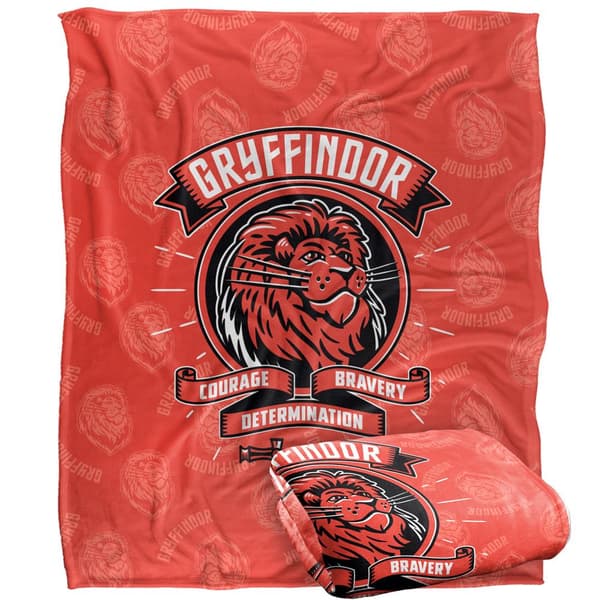 Harry Potter Courage, Bravery, Determination Gryffindor Blanket