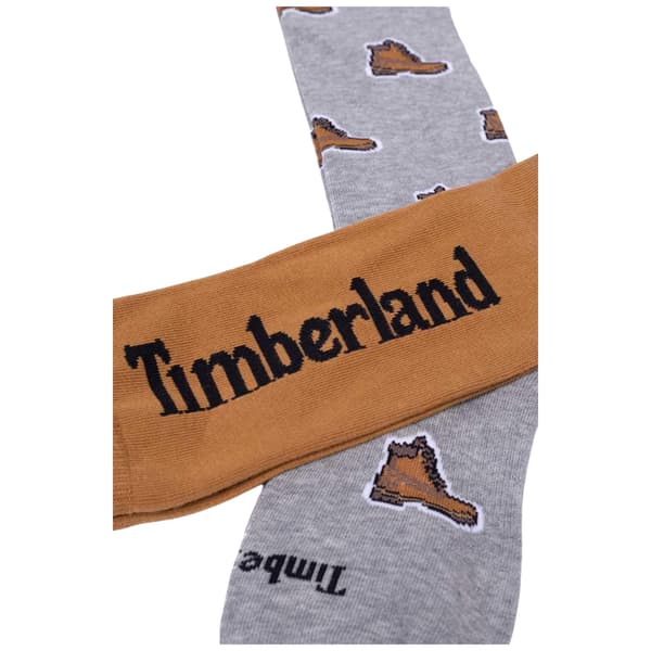 Timberland Herrstrumpor med tryck (2-pack)
