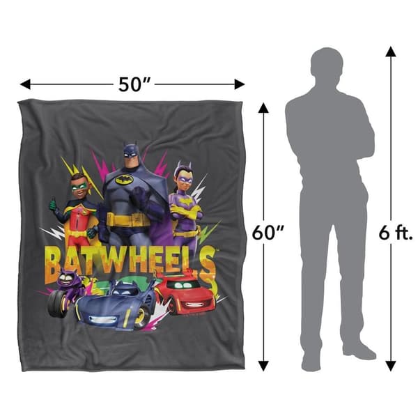 Batwheels-hahmojen polyesterinen pehmeä peitto